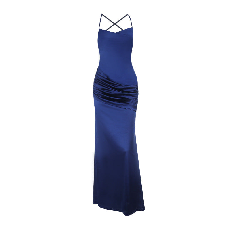 Damen Langkleid Gerafftes Design Norvielle