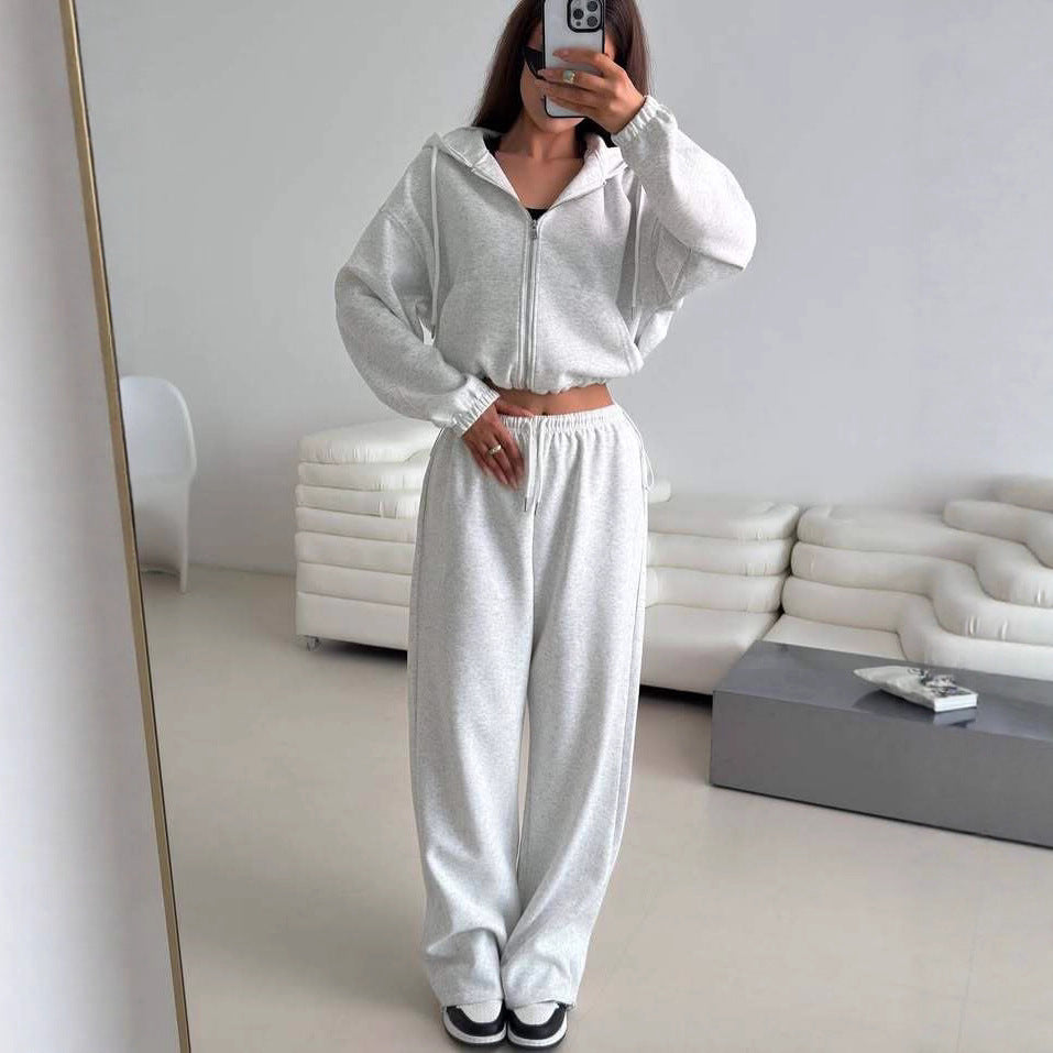 Damen Sportliches Kapuzen-Set elastisch Norvielle