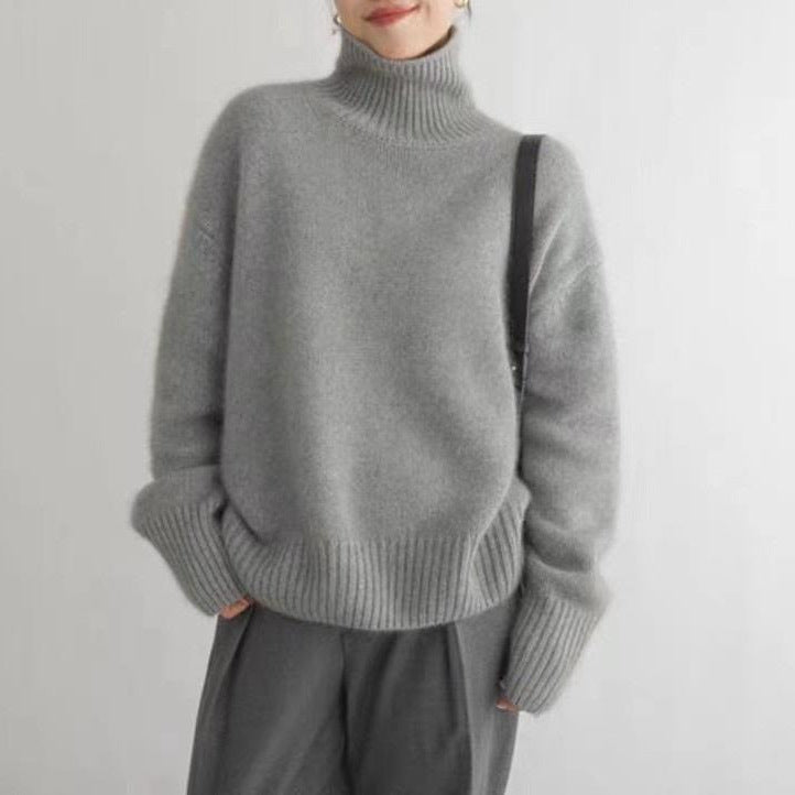 Damen Rollkragenpullover aus Wolle Norvielle