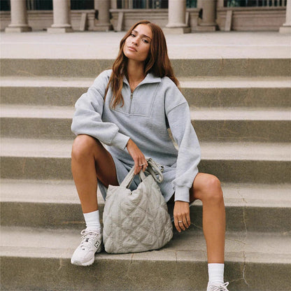 Damen Sportset Sweatshirt und Shorts Norvielle