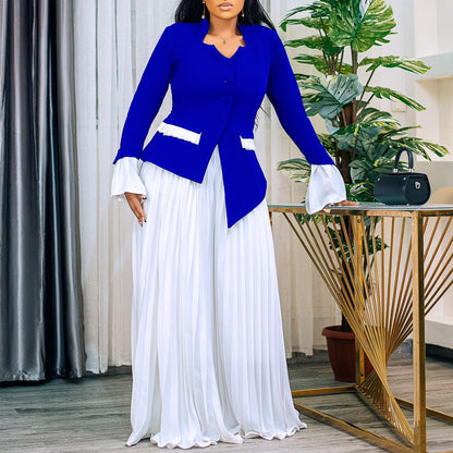 Damen Jumpsuit mit Blazer-Oberteil und Plisseehosen Norvielle