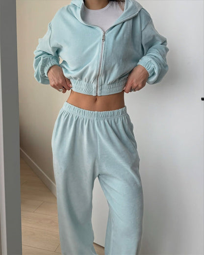 Damen Jumpsuit-Set Kurzer Kragen Elastischer Bund