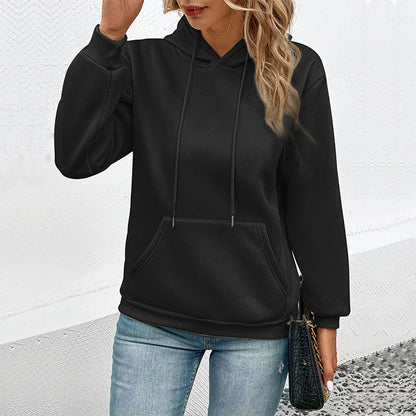 Damen Kapuzenpullover mit Tasche und Kordelzug Norvielle