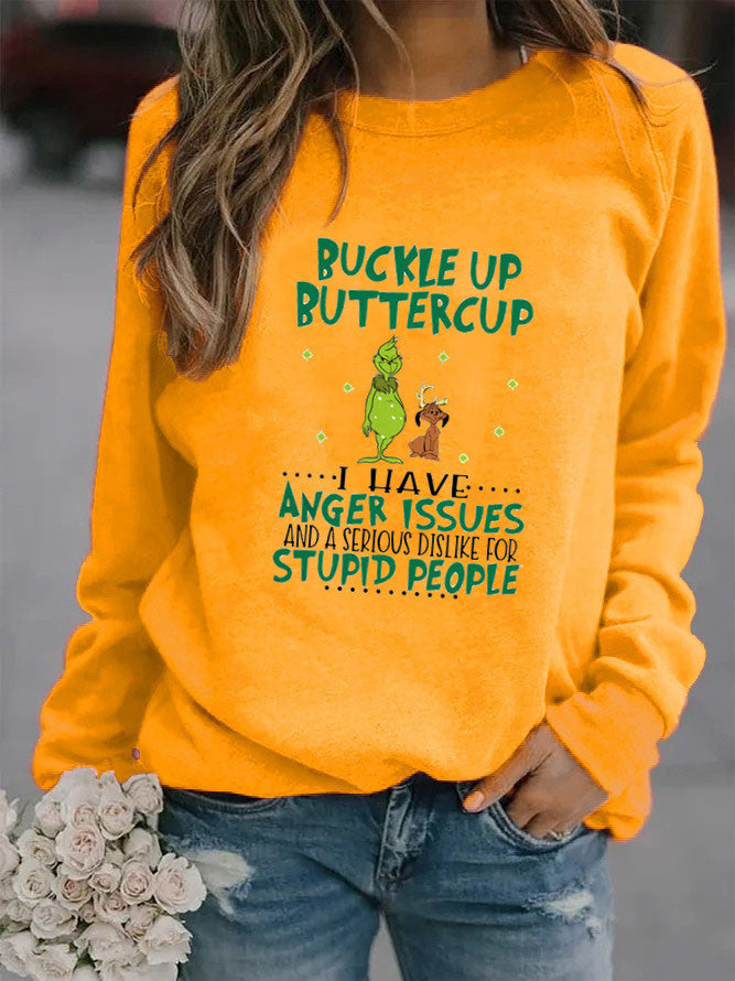 Damen Sweatshirt Humorvolles Design Norvielle