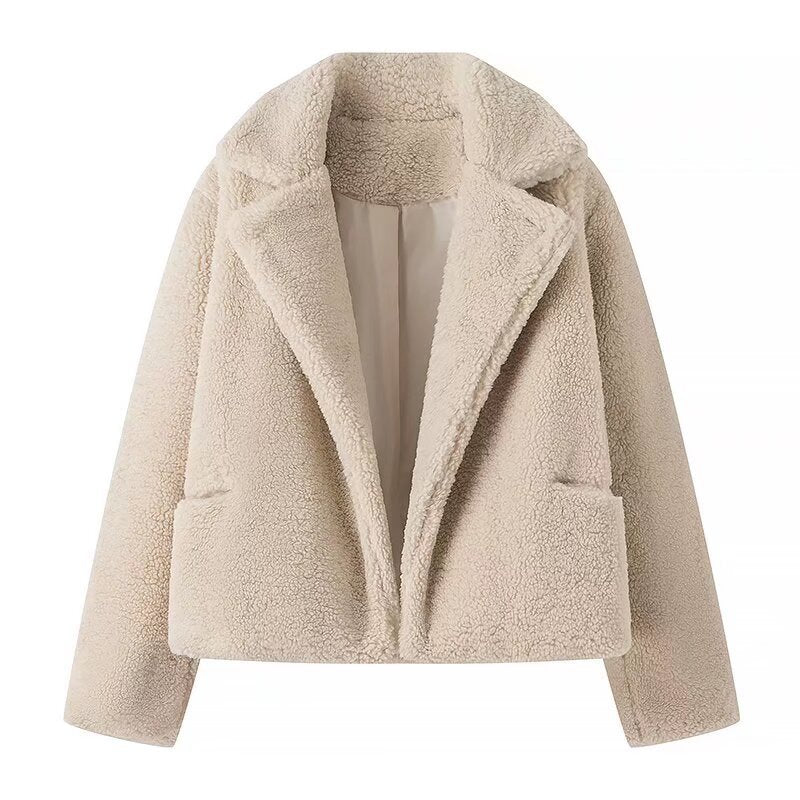 Damen Plüschjacke Oversized Norvielle - Norvielle