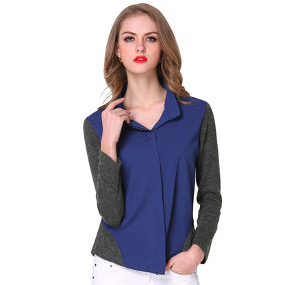 Damen Langarmshirt Sportlich Mit Seitentaschen Norvielle