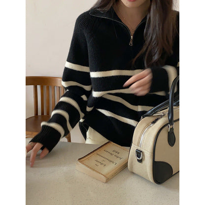 Damen Pullover Streifenmuster Norvielle - Norvielle