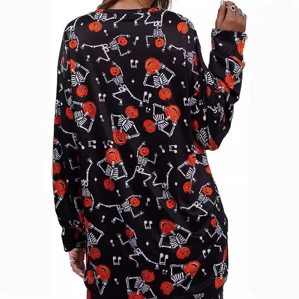 Damen Langarmshirt Herbstlich Motiv Norvielle