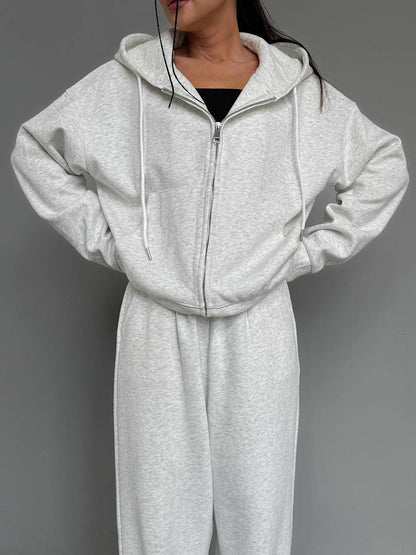 Damen Hoodie Jumpsuit mit Reißverschluss Norvielle