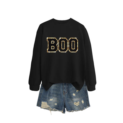 Damen Sweatshirt Glitzer Aufdruck Norvielle
