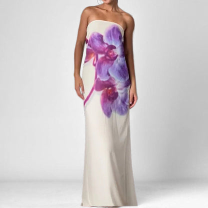 Damen Langärmliges Kleid Blumendesign Norvielle