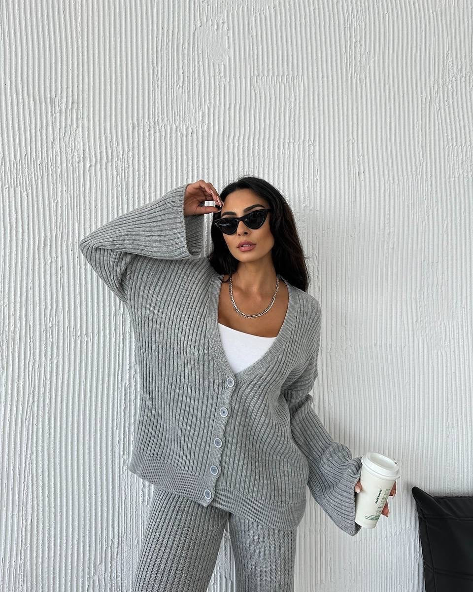 Damen Strickpullover Weite Ärmel