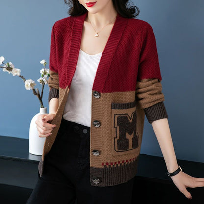 Damen Strickjacke mit Zopfmuster und Taschen Norvielle