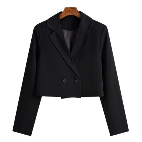 Damen Cropped Blazerjacke Modisch