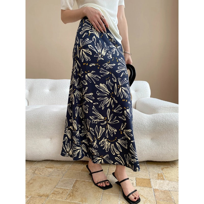 Damen Maxikleid Florales Muster Schwingender Saum Norvielle - Norvielle