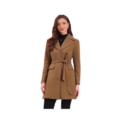 Damen Übergangsjacke Moderner Kragen Knopfverschluss Norvielle