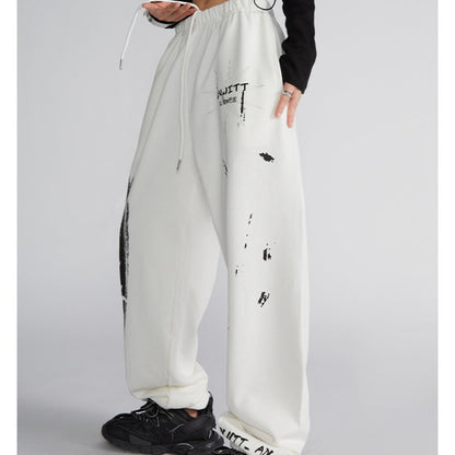 Damen Sweatpants Modernes Grafik-Print Norvielle