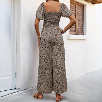 Damen Jumpsuit Floralmuster Bequem Norvielle