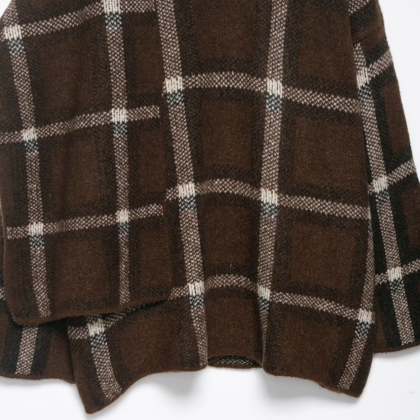 Damen Oversized Cardigan Karomuster mit Taschen Norvielle