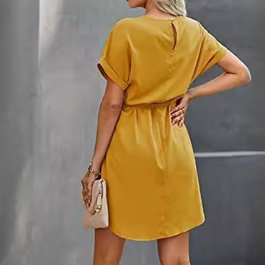Damen Abendkleid mit Taillengürtel Norvielle