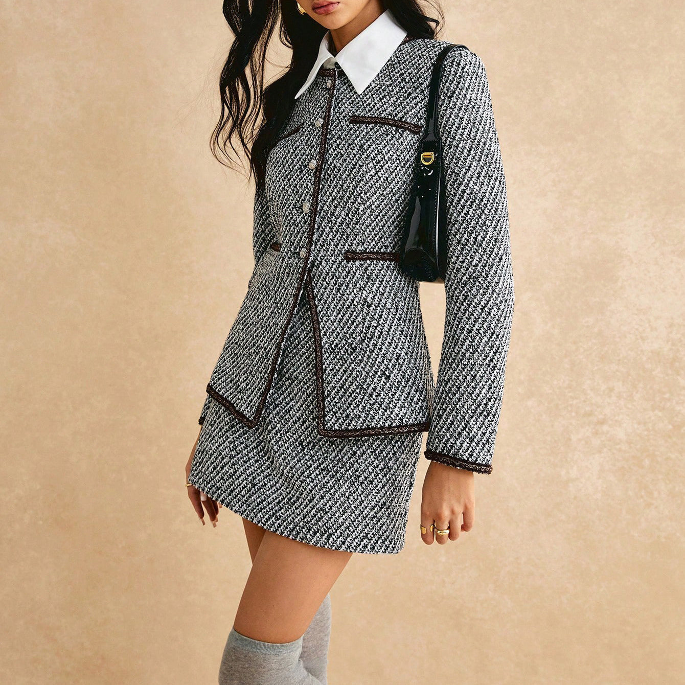 Damen Tweedjacke mit Rock Norvielle
