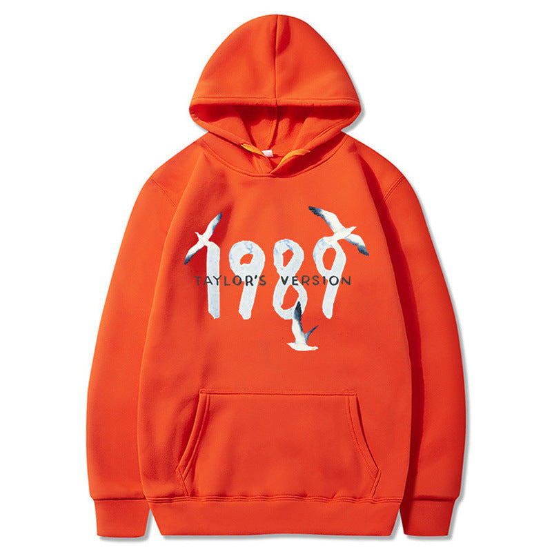 Damen Kapuzenpullover Hochwertige Baumwolle Vogelmotiv