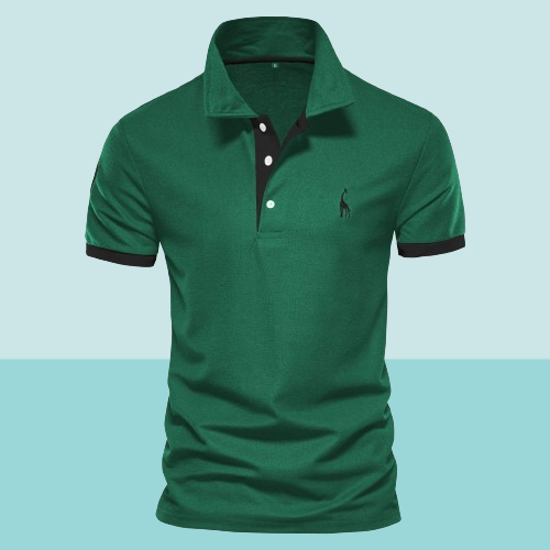 Norvielle Herren Polo-Shirt Baumwolle Weiß