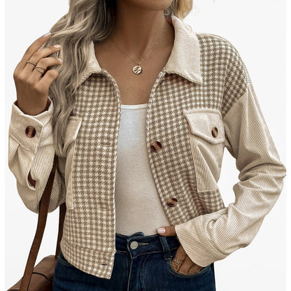 Damen Karojacke mit Taschen Norvielle