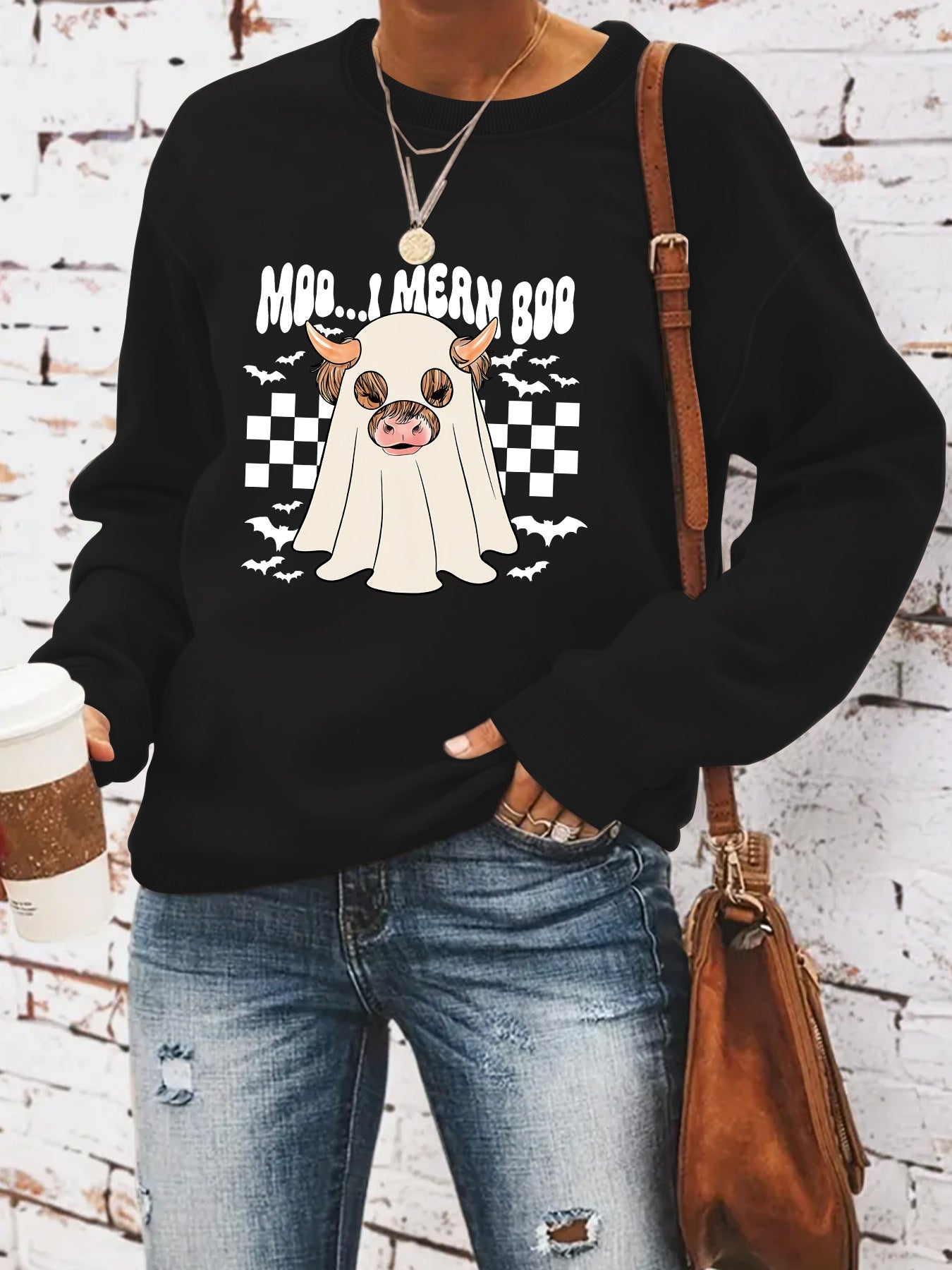 Damen Sweatshirt Halloween-Design Norvielle