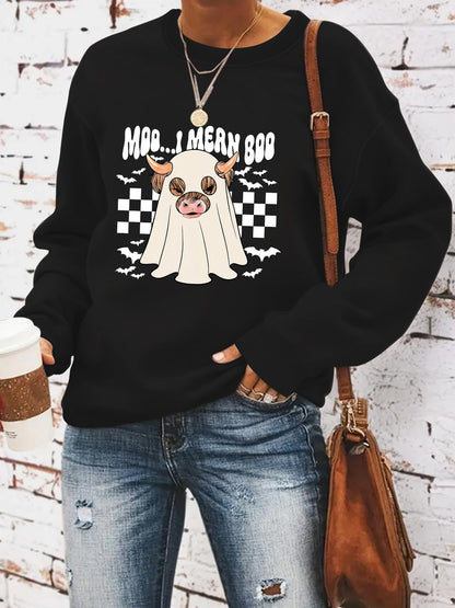 Damen Sweatshirt Halloween-Design Norvielle