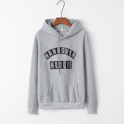 Damen Kapuzenpullover Lustiger Aufdruck Kängurutaschen Norvielle