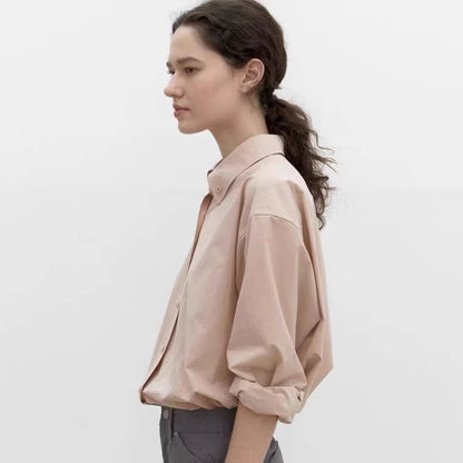 Damen Elegantes Hemd Leichter Baumwollstoff Norvielle