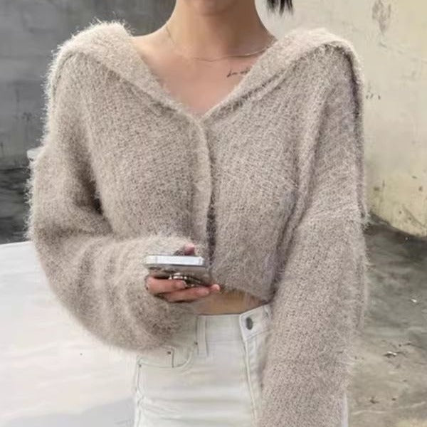Damen Pullover V-Ausschnitt Kuschelfaser Moderner Schnitt