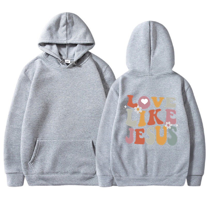 Damen Hoodie Inspirierender Aufdruck Norvielle Baumwolle