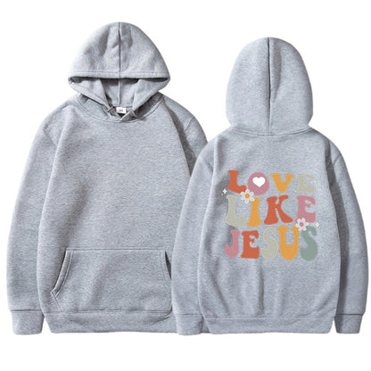Damen Hoodie Inspirierender Aufdruck Norvielle Baumwolle