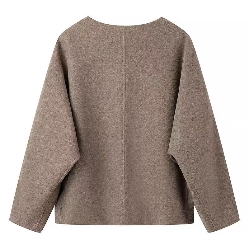 Damen Blazerjacke Übergröße Minimalistisch Norvielle