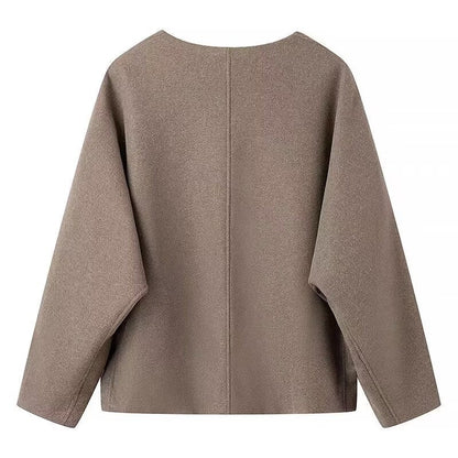 Damen Blazerjacke Übergröße Minimalistisch Norvielle