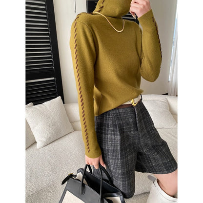 Damen Rollkragenpullover Elegantes Design Norvielle