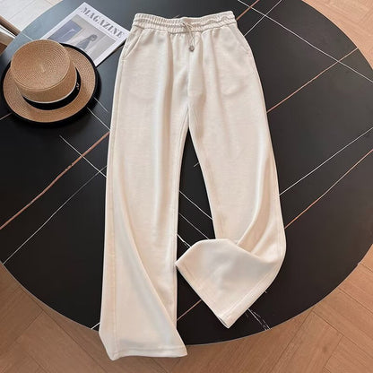 Damen Sportliche Freizeithose Elastischer Bund Seitliche Taschen