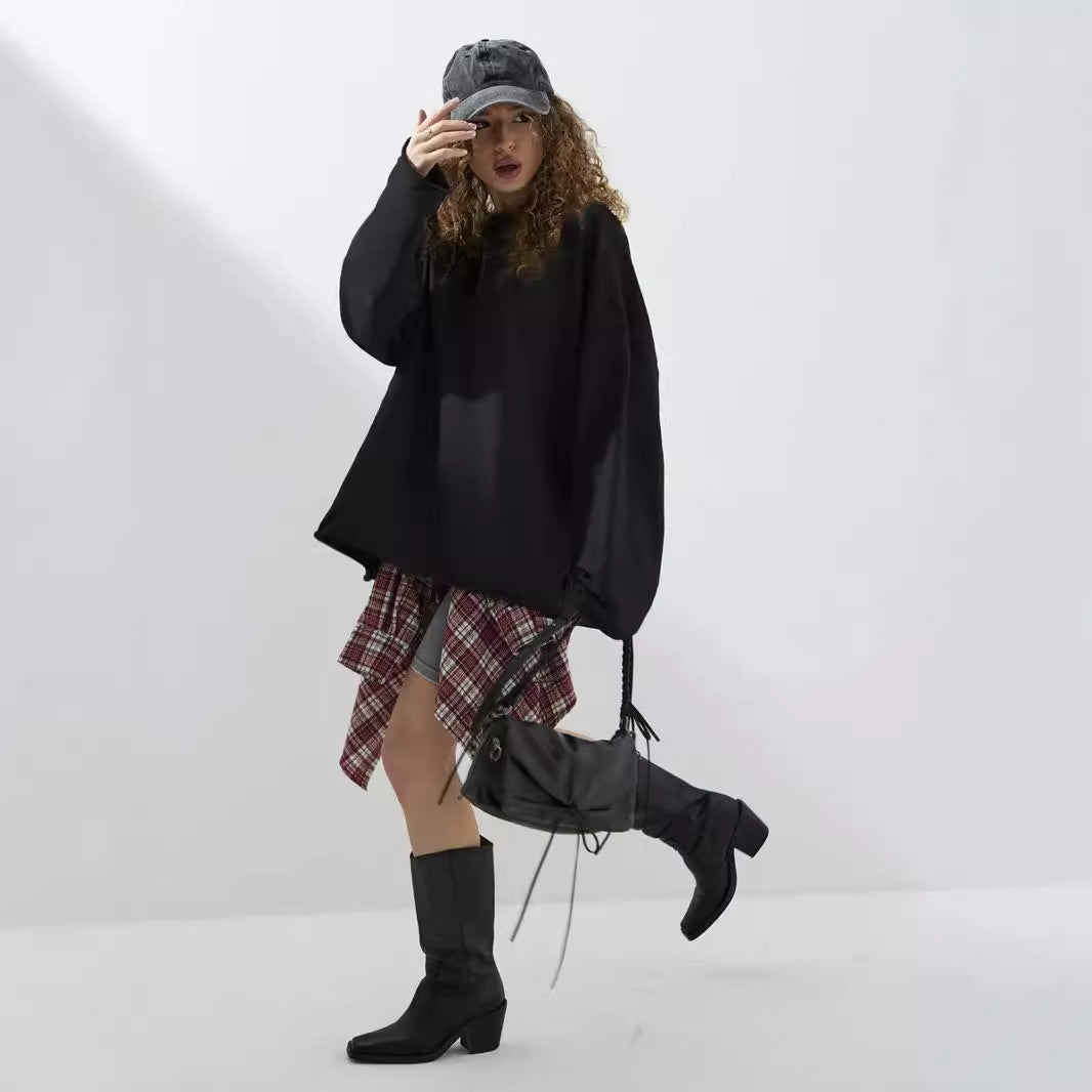 Damen Oversize Sweatshirt Drop-Shoulder Norvielle