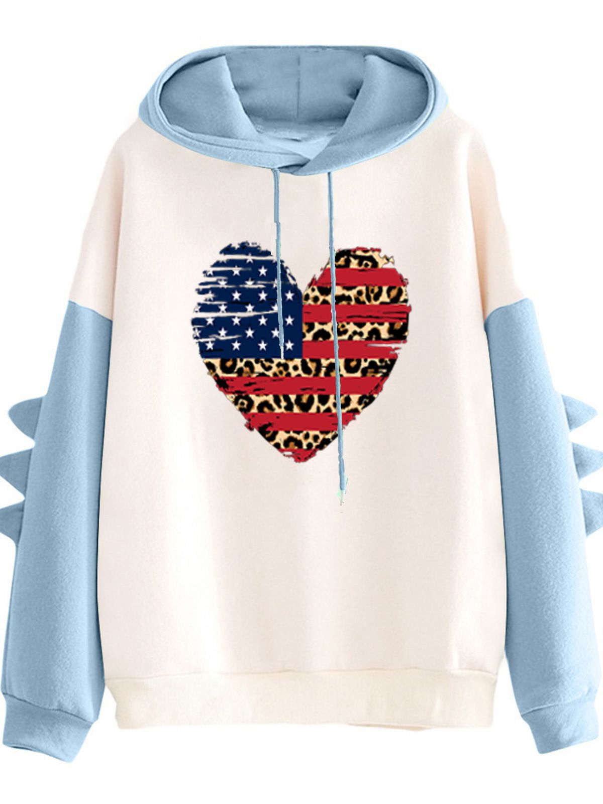 Damen Hoodie Herzdesign Trendig Norvielle