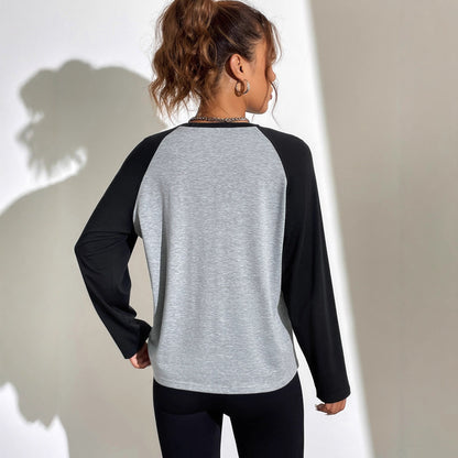 Damen Raglan-Shirt Grafisches Design Norvielle