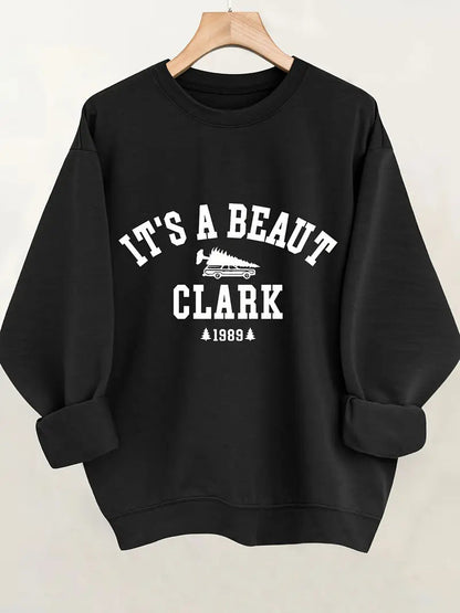 Damen Sweatshirt Lässiger Schriftzug Bequemer Schnitt Norvielle