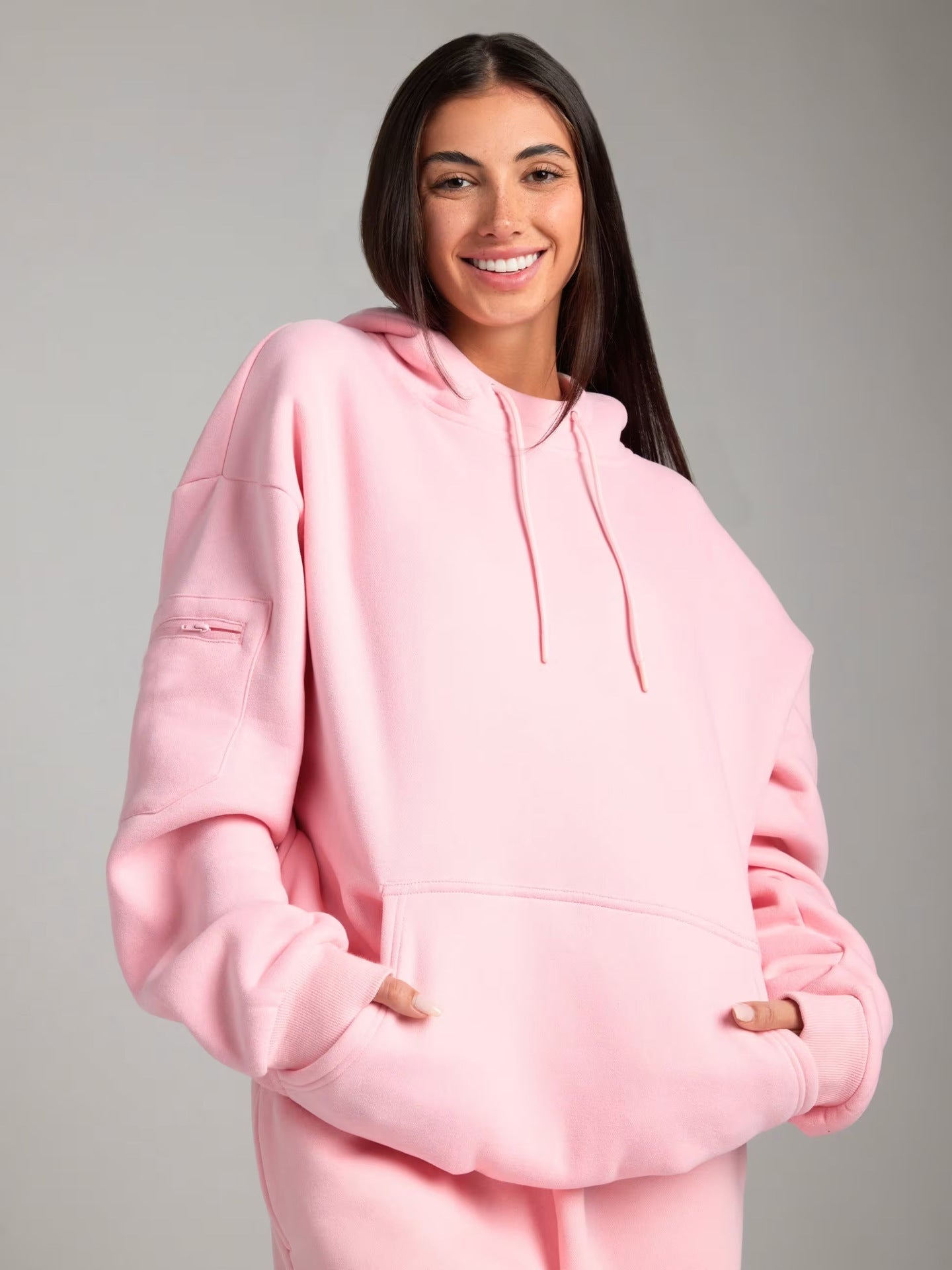 Damen Hoodie mit Schlafmaske Weich Norvielle
