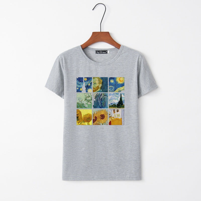 Damen T-Shirt Kunstprint Norvielle