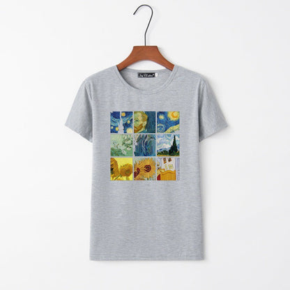 Damen T-Shirt Kunstprint Norvielle