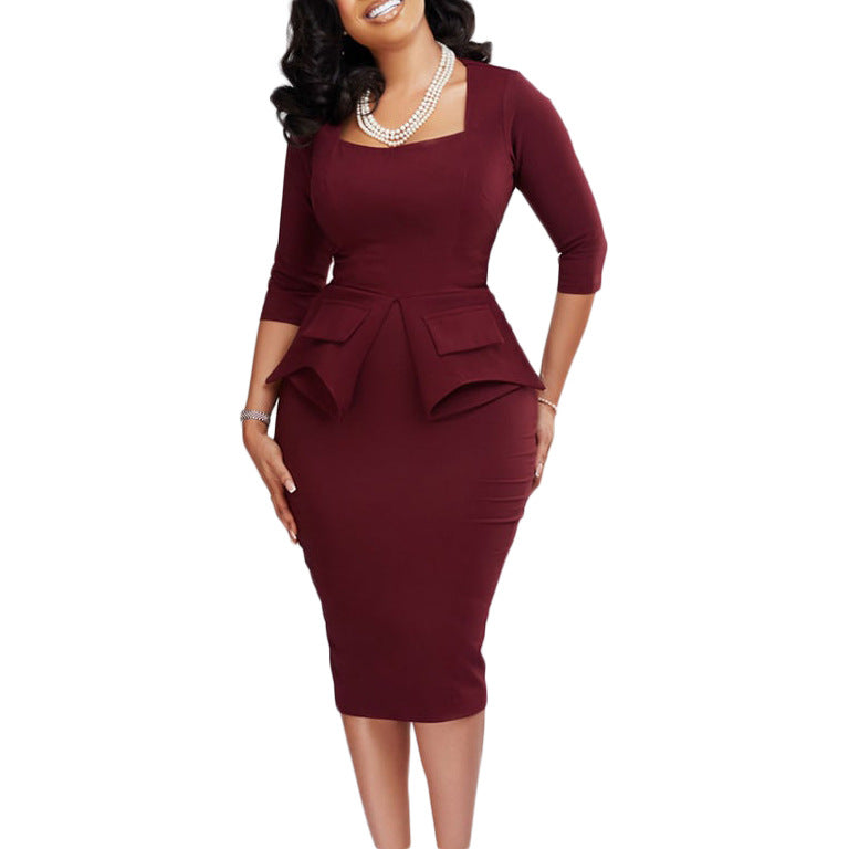 Damen Businesskleid Figurbetont Norvielle