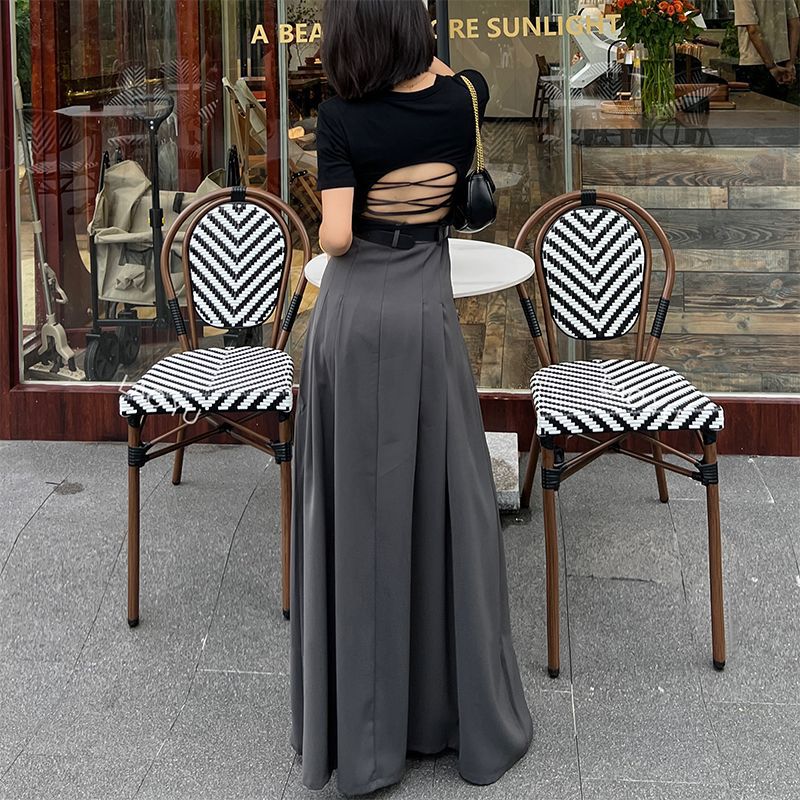 Damen Maxikleid Offener Rücken Norvielle Elegantes