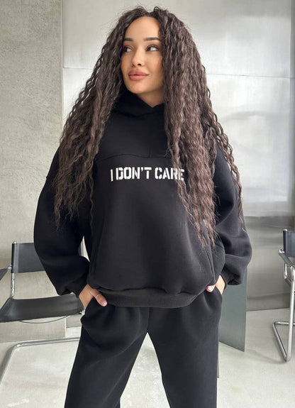 Damen Hoodie Sportlich Norvielle Mit Auffälligem Schriftzug