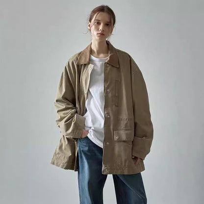Damen Oversized Utility-Jacke Robust Norvielle - Norvielle
